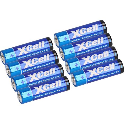8x XCell 2x 4er Folie AA LR6 Mignon Super Alkaline Batterie (1/5)