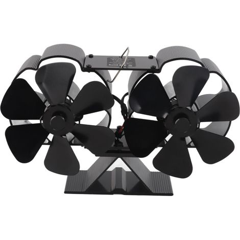 Quiet operation chimney insert, 180-220 cfm, 1400 rpm, aluminum alloy, 6-blade wood stove heat exchanger (1/5)