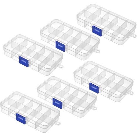Un ensemble de boîtes de rangement à compartiments réglables - une boîte à vis en plastique - une petite boîte à bijoux pour garçons (1/5)