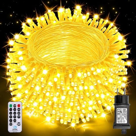 Guirlande Lumineuse Exterieure, 40m 400LEDs Guirlande Lumineuse Noel Intérieur et Extérieur étanche IP44, 8 Modes avec Télécommande pour Noël, Chambre, Décoration Sapin de Noel (1/5)
