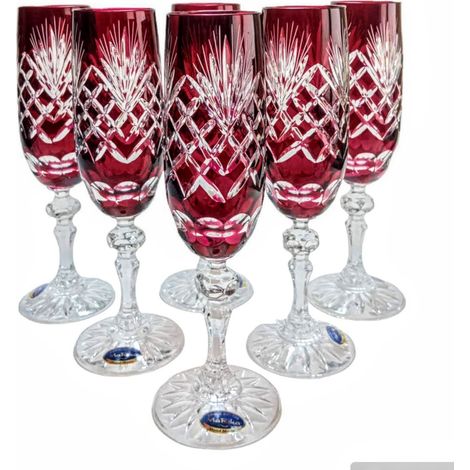 Verres à champagne Ruby Crystal 150 ml Ananas (1/4)