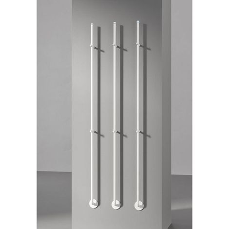 Instamat Jay Radiateur électrique porte-serviettes 172cm de haut 29Watt Blanc signal (1/4)