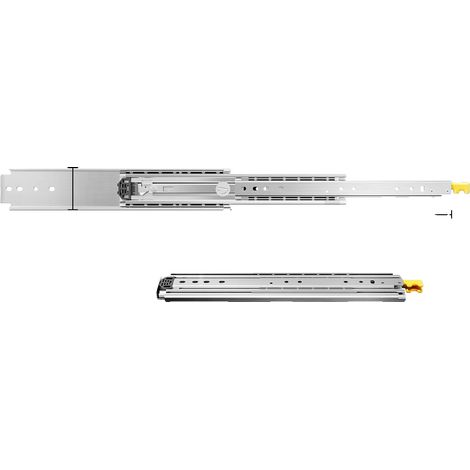 Glissière de tiroir à extension complète, capacité de charge de 500 lbs, mécanisme de verrouillage durable (1/2)