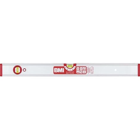BMI Wasserwaage ALUSTAR 200cm Alu.silber ± 0,5 mm/m - 694200 E (1/3)