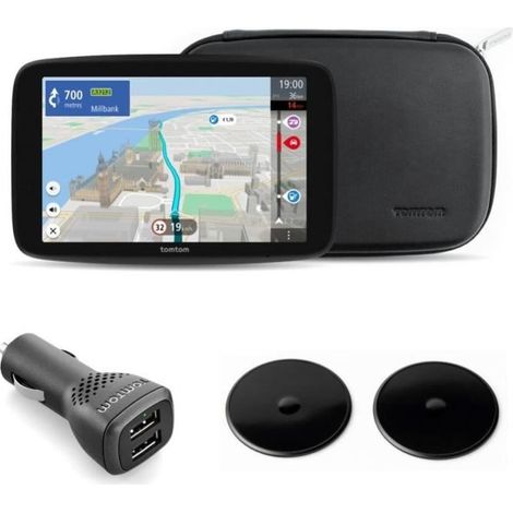 TomTom - GO Camper Max 2. Generation Premium-Paket - GPS für Wohnmobile, Caravans und Autos - 7 Zoll - Weltkarte