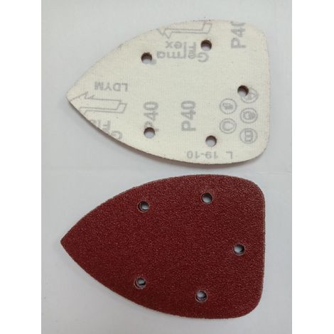 Lot de 40 Feuilles Abrasives, Joyoldelf Papier de Ponçage 40/60/80/120 Idéal pour Ponceuse Multifonction (1/5)