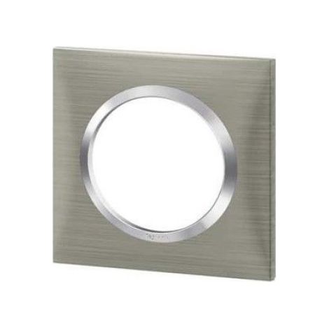 Plaque de finition - - Dooxie - Inox brossé - 1 poste - Intérieur (1/3)