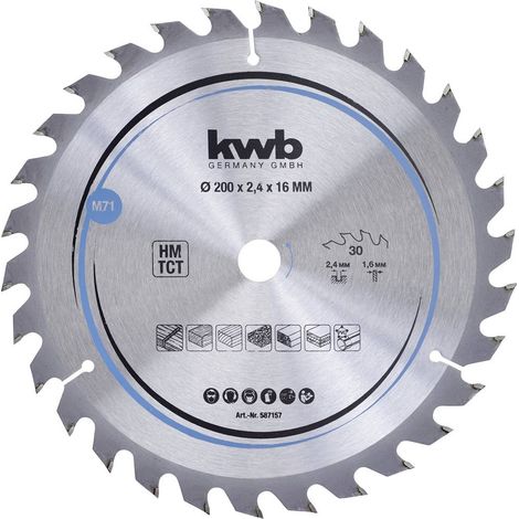 kwb 587157 Lama circolare in metallo duro 200 x 16 mm 1 pz.