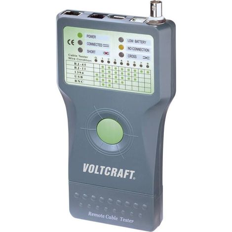 [NEUWERTIG] B-Ware Voltcraft Kabeltester CT-5 Netzwerk Tester Identifikation RJ-11 RJ-45 USB BNC (1/2)