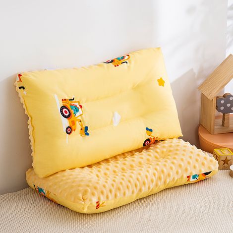 Coussin Doudou 30x50cm en pur coton, coussin pour bébé, coussin de sieste, forme douce et veloutée (1/4)