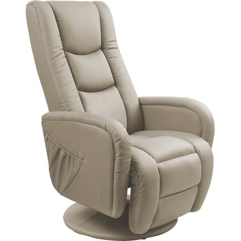 Sillón reclinable Houston 493, Capuchino, 85x68x85cm, Cuero ecológico