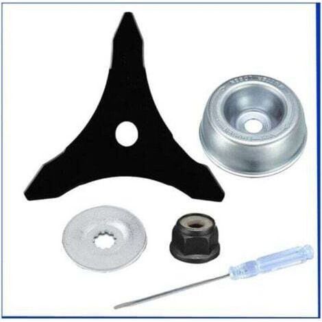 Brush Cutter Blade with Lawn Mower Blade Adapter Accessory Service Kit (1/4)