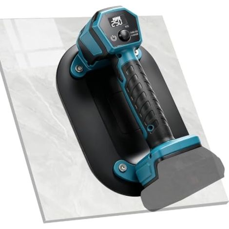 Ventouse électrique compatible avec Makita 18 V, aspirateur à verre sans fil (jusqu'à 250 kg), fonction d'aspiration automatique avec indicateur LED pour verre, carrelage, granit, vitres, métal (sans (1/5)