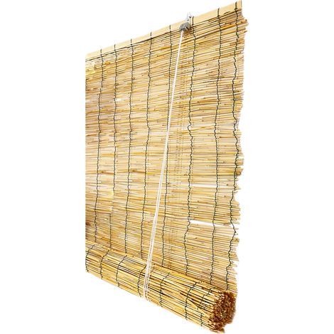 TAPPARELLA IN ARELLE BAMBU' CON CARRUCOLA cm 120 x 260 - 4F