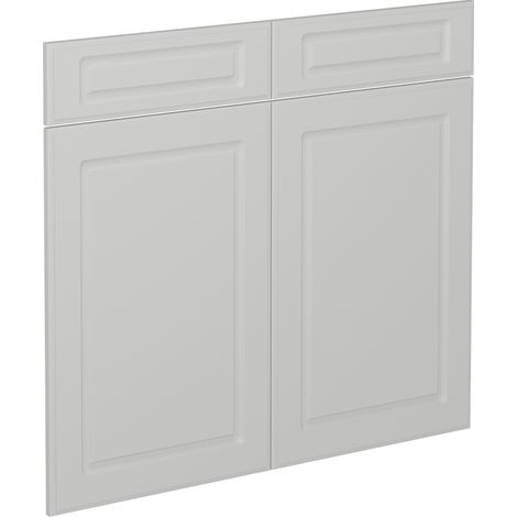 Frente de cocina R-Line, Blanco casa de campo, 79.2 x 70.8 cm frente de mueble para mueble bajo con cajones, Vicco (1/5)