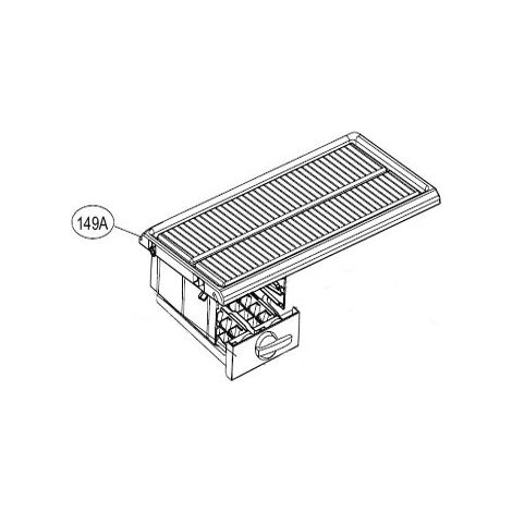 BAC A GLACONS COMPLET AVEC CLAYETTE POUR REFRIGERATEUR LG - AHT73293802