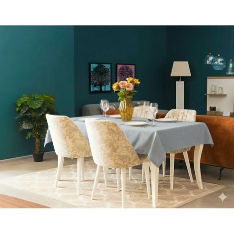 PROVENCE - Nappe Déperlante Lin - Polyester 152x264 cm