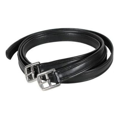 pony, Braun: Elastische Kunstleder-Satteltaschen mit Nylon-Verstärkungen Light Modell mit Edelstahlschnallen (1/5)