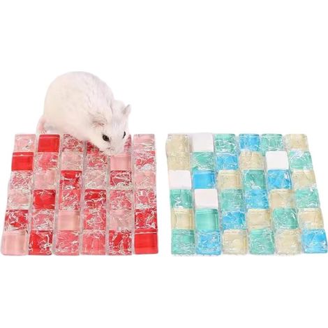 Coussin rafraîchissant pour hamster, coussin rafraîchissant pour lapin, tapis rafraîchissant pour animaux de compagnie, cochon d'Inde, plaque rafraîchissante pour lapins, hamsters, chinchilla (1/5)