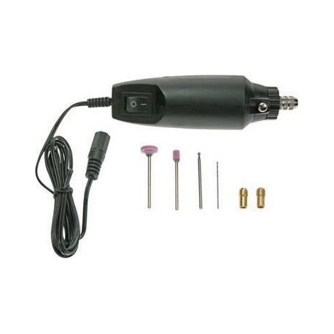 Perceuse de précision électrique - VELLEMAN - VTHD01 - 12 V - 12000 tpm - 2 meules & 2 fraises