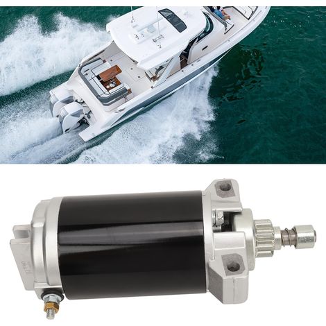 Démarreur de moteur hors-bord 9T 66T-81800-03, adapté au moteur hors-bord Yamaha 2 temps E40X 40HP 40hv Enduro (surpoids). (1/5)