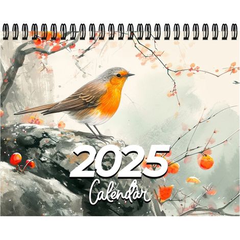Calendrier 2025, Calendrier mural 2025, Calendrier sélectionné 2025, Le temps passe sur chaque page, Affichage des œuvres annuelles, Un design exquis rend chaque jour plein d'attentes (1/5)