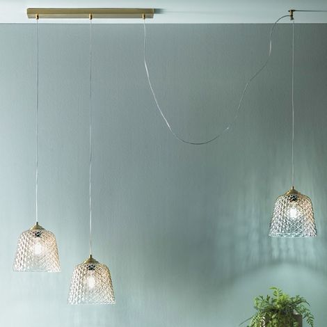 Gea led lustre lumière alice br/3n1 sr/pn3 v/pn3 ambre e27 led plafonnier