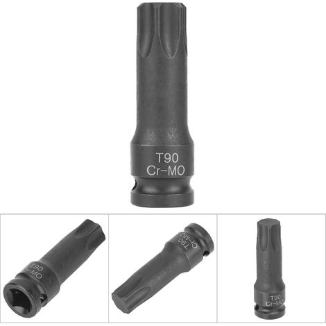 Adaptateur Douille 1/2" à Embout Étoile T90 pour Clé à Choc, Outils de Réparation Auto (1/5)