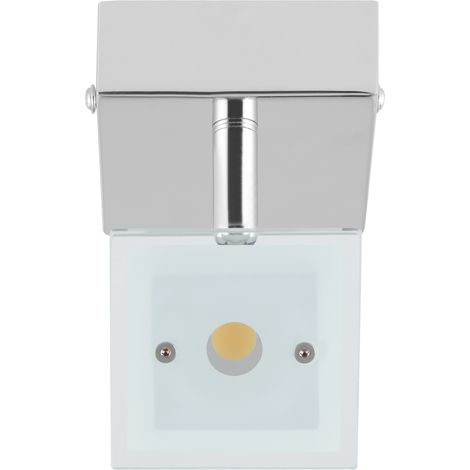 Vegard 1 Spotlampe LED 5W 400lm drehbar schwenkbar Chrom Glas