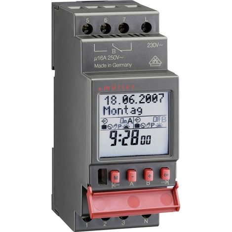 Muller SC 28.11 pro4 programador horario digital para carril DIN