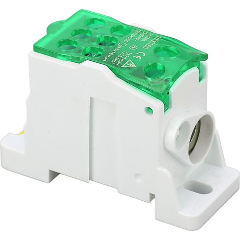 690V 160A Klemmenverteilerkasten, DIN-Schienen-Klemmenblock, grüne elektrische Anschlussdose (1/5)