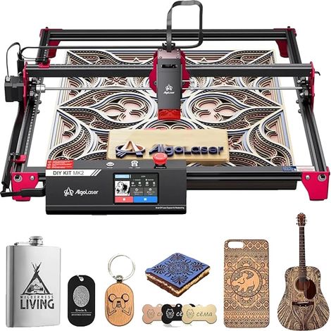Graveur Laser Découpeur, 10W de Puissance, Écran Tactile de 3,5 Pouces, ALDK-MK2-10BD, 10W (1/2)