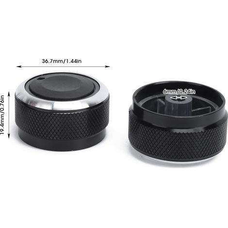 [Klimaanlagenknöpfe] Set mit 3 ABS-Aluminiumknöpfen für Tacoma Vios (2002-2014) (1/5)