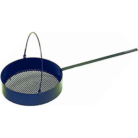 Vigor, Padella per Castagne Semplice, Manico Lungo ed Arco, Diametro 32 cm