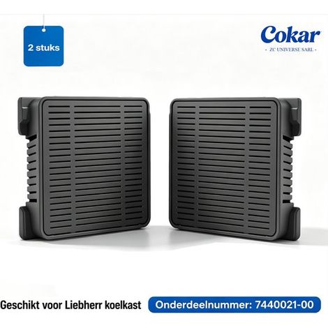 Lot de 2 filtres à charbon actif – Compatibles avec réfrigérateurs – Air frais – Anti-odeurs – Noir (1/5)