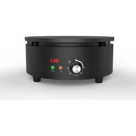 Crêpière Professionnelle Ø 400 mm sur Châssis Rond Noir - L2G