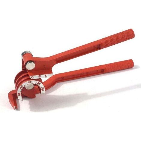 Doblador de tubos, doblador de tubos 3 en 1 de 6 mm/8 mm/10 mm, doblador de tubos de cobre de 90°, cortador de tubos de cobre, doblador manual de alta resistencia para tuberías de agua y gas de HVAC - (1/4)