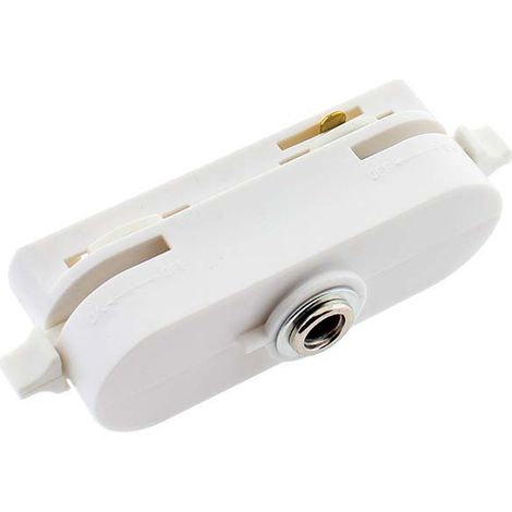 Connecteur spot sur rail, monophasé, blanc CT