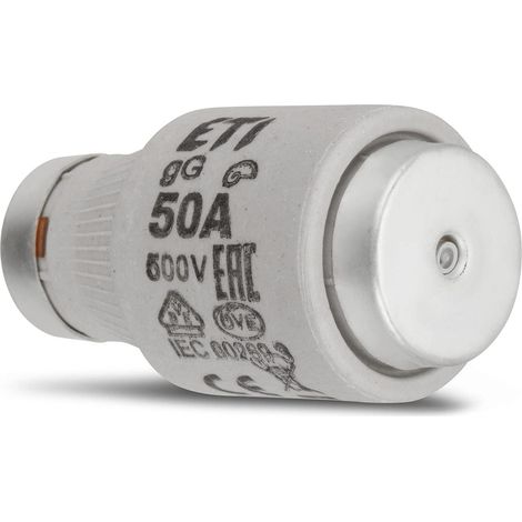 REV 0515123777 Fusibile 50 A, Lento (GL), 5 Pezzi, 500 VAC, Grigio (1/3)