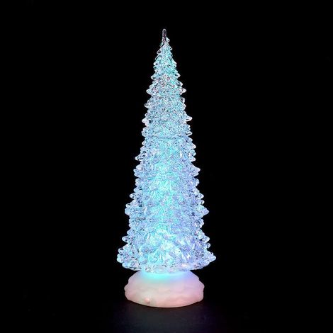 32cm LED Water Christmas Tree Changing Lights Battery Operated Festive Decor (1/4)
