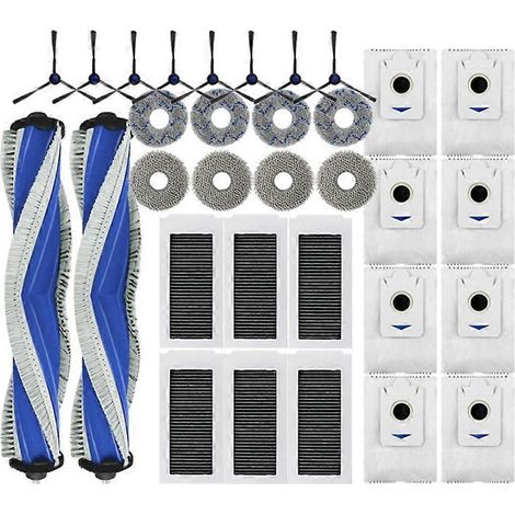 32 pièces pour aspirateur ECOVACS DEEBOT X5 OMNI / X5 PRO : chiffon de nettoyage, filtre HEPA, brosse latérale principale (1/5)