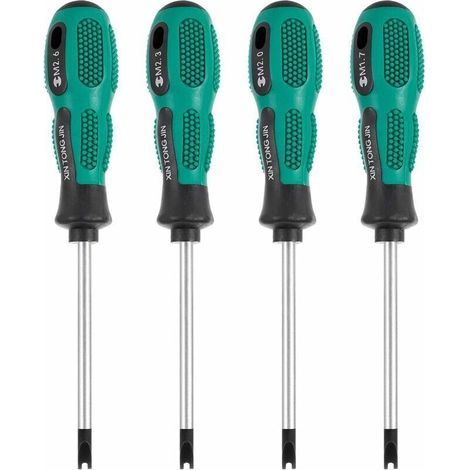 Screwdriver Set, 4pcs/Set Screwdriver Bits U-Shaped Magnetic Fork Slotted Screwdriver Driver CR-V Multi Function Tool Kit Hand (160cm 4 pieces) (1/5)