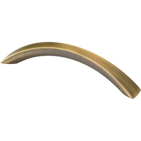 Poignée egara - Section : - - Hauteur : 30 mm - Entraxe : 128 mm - Décor : Laiton - Diamètre : - - Longueur : 155 mm - HETTICH (1/5)