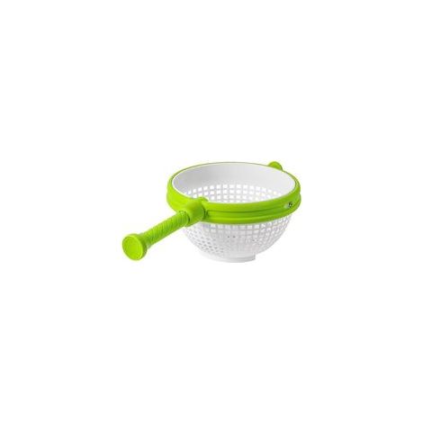 Essoreuse à salade 2 en 1 – Lave-légumes avec panier d'égouttage – Plastique – Vert – (1/5)