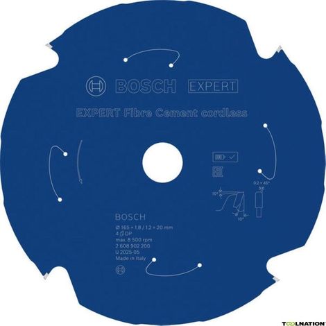 Bosch Lame de scie circulaire diamant 165 mm argent