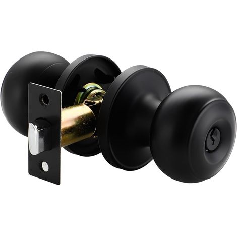 Porte d'intimité robuste en acier inoxydable avec bouton arrondi pour les zones à forte humidité et remplacement pour un usage quotidien, installation facile (1/5)