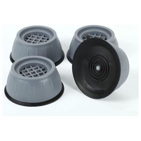 Lot de 4 patins antidérapants et absorbants pour machine à laver, rehausseur de 8 cm, base de tambour de réfrigérateur universelle et résistante (1/5)
