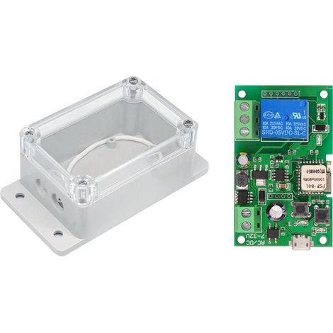 Module Relais WiFi EWeLink 5V-32V Boîtier IP66 - Commande Vocale Application pour Domotique Maison (1/5)