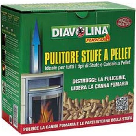 10PZ DIAVOLINA PELLET SPAZZACAMINO - kg.1,5