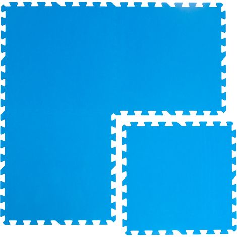 Alfombra Puzle para Piscina 81x81cm azul (1/5)